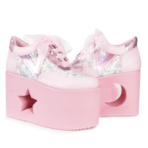 YRU LITTLE TWIN STARS PLATFORM SHOES